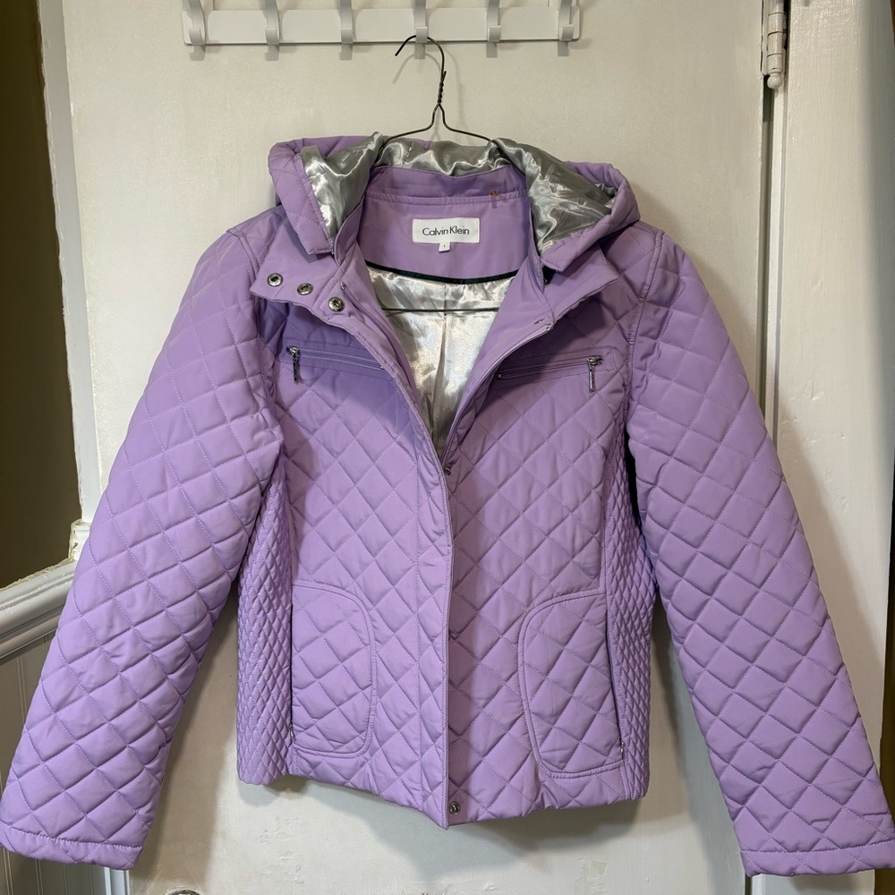 Calvin Klein Lavender Quilted Jacket